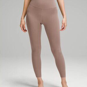 Lululemon Women's 6 Taupetastic Brown Align 26" Leggings High Waist Pant LW5DRJS